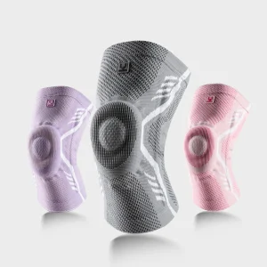 1 Piece Knee Brace Silicone Pads Spring Support High Elastic Breathable Knee Sleeves Protect Meniscus Basketball Sports Guard